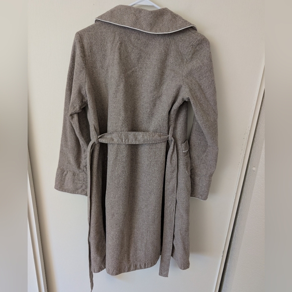 Pendleton Womens Large 100% Wool Brown Robe Sleepwear Loungewear Cottage Cozy - Picture 4 of 6